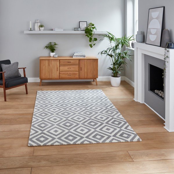 Covor Think Rugs Brooklyn Dice, 160 x 220 cm, gri-image-1