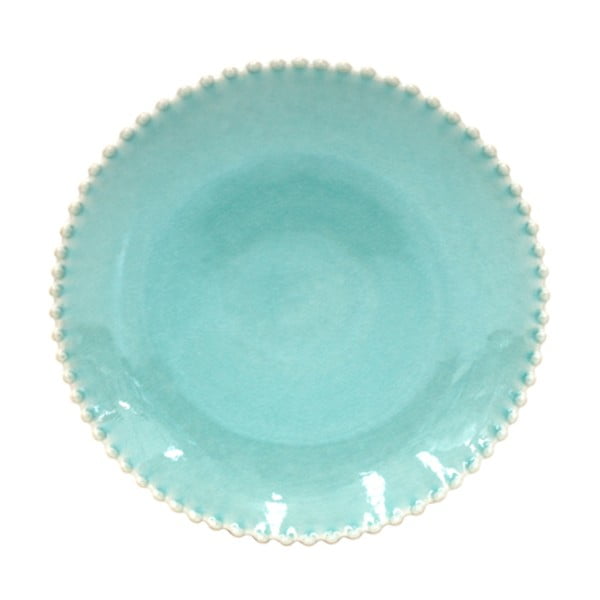 Farfurie adâncă din gresie ceramică Costa Nova Pearlaqua, ⌀ 24 cm, turcoaz
