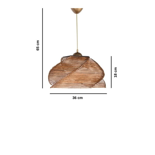 Lustră bej ø 36 cm Pentagone – Opviq lights-image-1