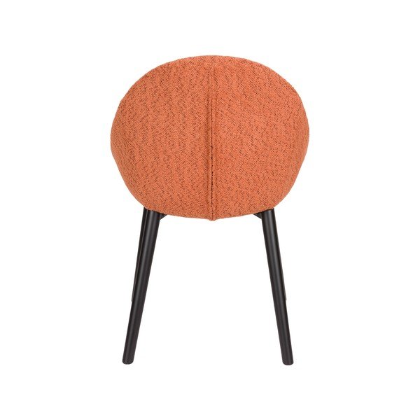 Scaun de sufragerie portocaliu tapițat Fenna – Dutchbone-image-3