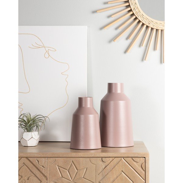Set 2 vaze La Forma Soco, roz-image-1