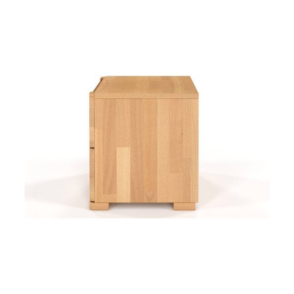 Noptieră din lemn de fag cu 2 sertare SKANDICA Sparta-image-3