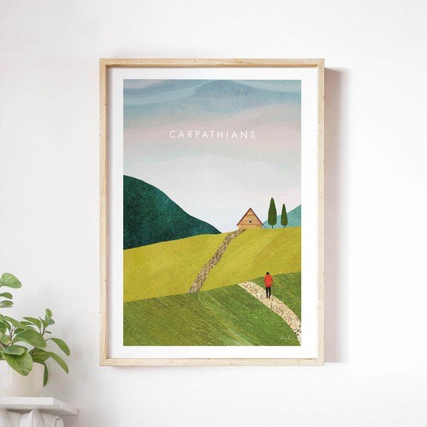 Poster 50x70 cm Carpathians – Travelposter-image-1