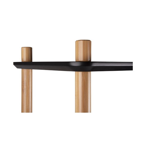 Etajeră cu picioare din bambus Leitmotiv Cabinet Simplicity, negru-image-4