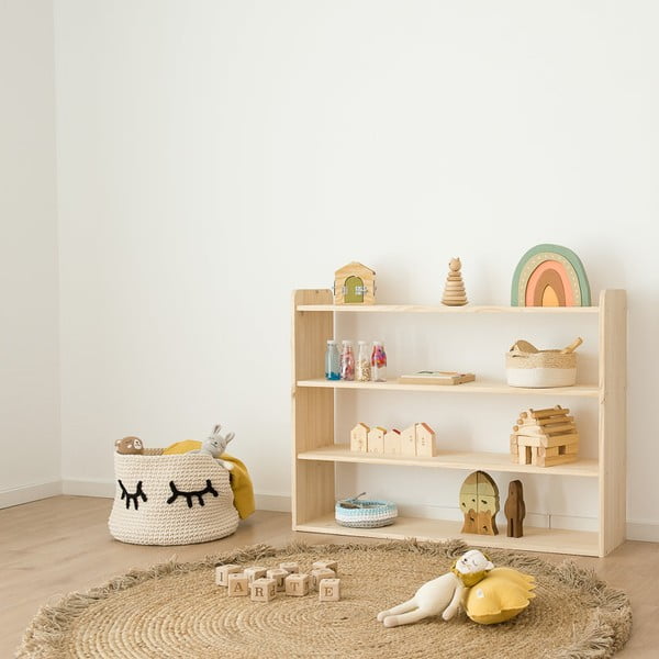 Covor din iută naturală lucrat manual Nattiot Terra, ø 140 cm-image-1