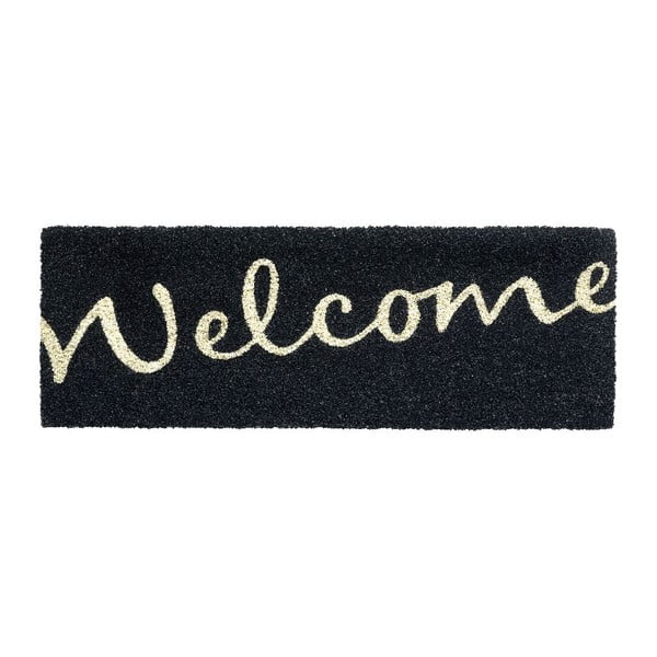 Covoraș intrare Hamat Ruco Welcome Black, 26 x 75 cm