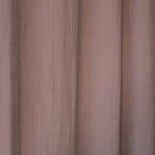 Draperie din in cu bucle de prindere Linen Tales Night Time, 275 x 140 cm, mov șters-image-1