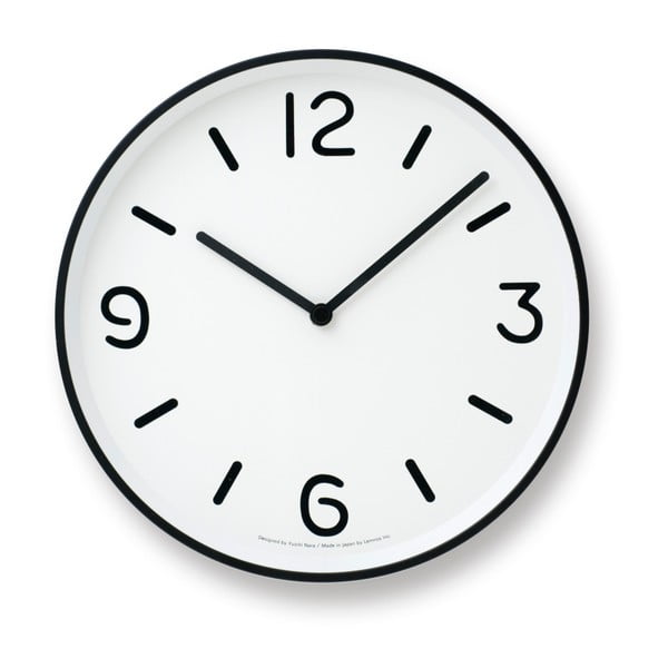 Ceas de perete Lemnos Clock MONO, ⌀ 25,6 cm, alb 