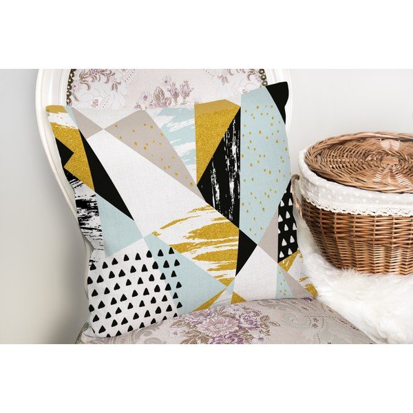 Față de pernă cu amestec din bumbac Minimalist Cushion Covers Modern Geometric, 45 x 45 cm-image-1