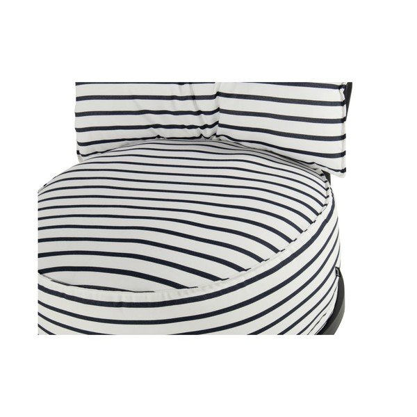 Fotoliu de grădină alb/albastru capitonat Emma – Hartman-image-3