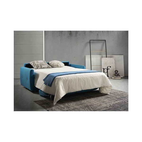 Canapea extensibilă Suinta Como, lățime 170 cm, albastru-image-2