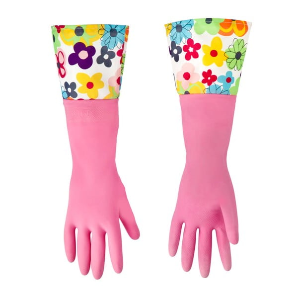 Mănuși pentru spălat vase Vigar Watercolor, roz