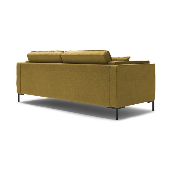 Canapea Milo Casa Attilio, 160 cm, galben-image-2