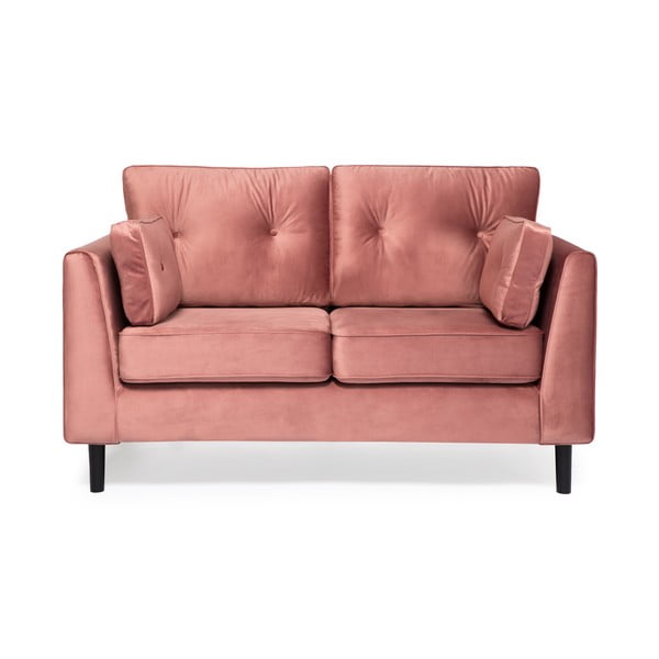 Canapea cu 2 locuri Vivonita Portobello, roz pudră