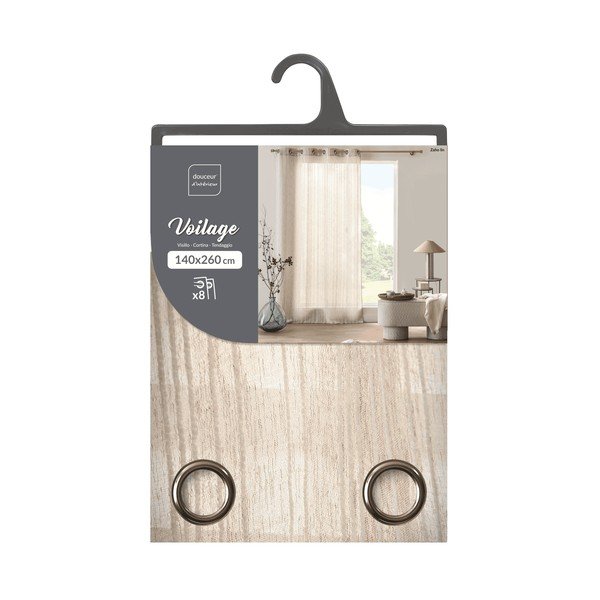 Draperie crem 140x260 cm Zaho – douceur d'intérieur-image-3