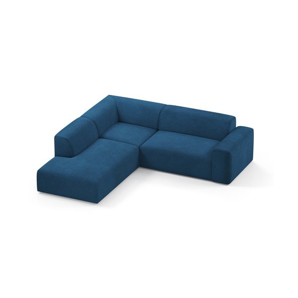 Colțar din catifea Marie Claire Home Karen, 260 cm, colț stânga, turcoaz-image-3