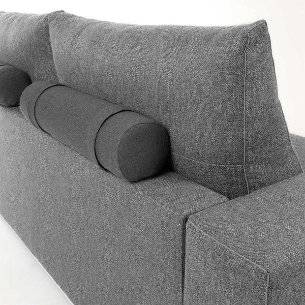 Canapea extensibilă La Forma Big, gri deschis-image-2