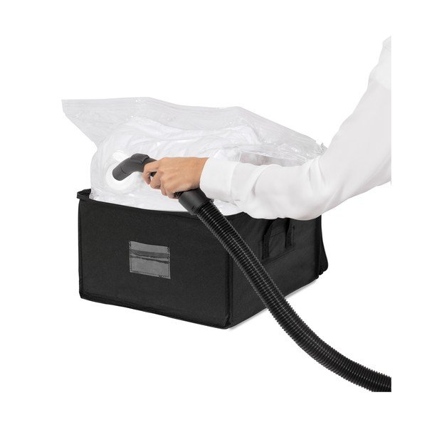 Cutie de depozitare cu fermoar Compactor Compress Pack, 125 l, negru-image-2