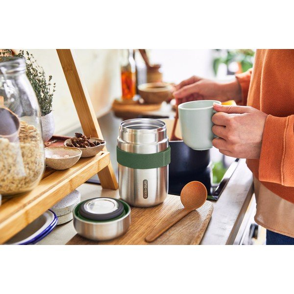 Termos argintiu pentru mâncare din oțel inoxidabil 400 ml – Black + Blum-image-1