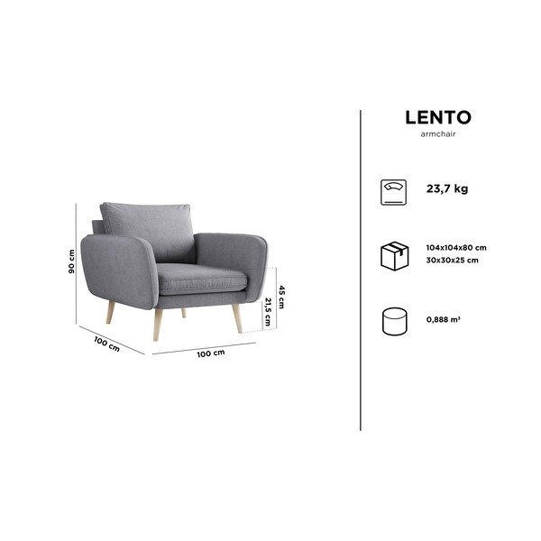 Fotoliu Kooko Home Lento, bej-image-3