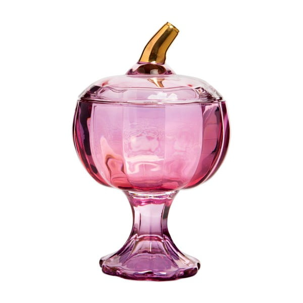 Bombonieră din sticlă Mezzo, 550 ml, roz