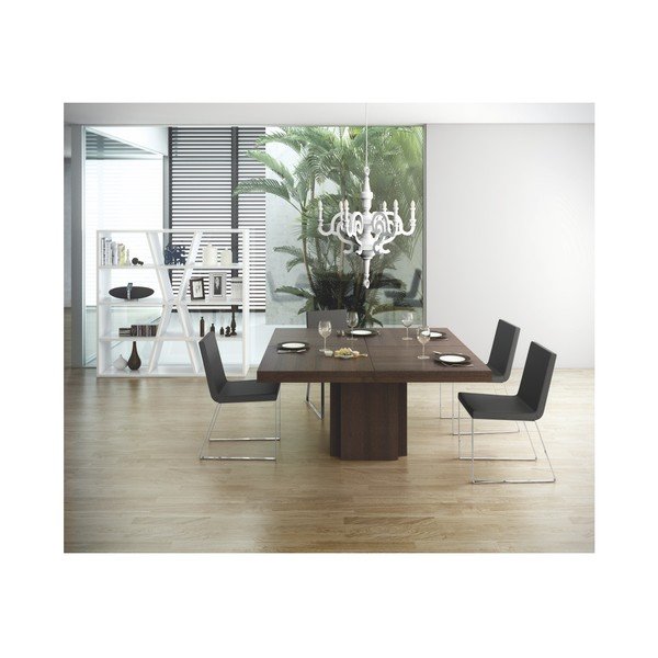 Masă TemaHome Dusk, 130 cm, maro închis-image-1