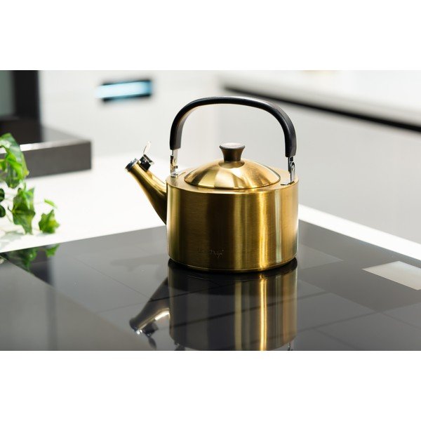 Ceainic auriu din oțel inoxidabil 1,5 l Diamante – Vialli Design-image-4