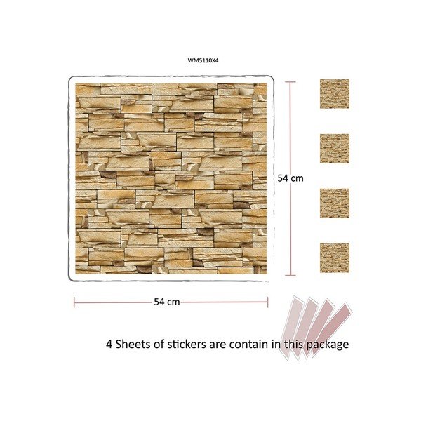 Autocolant Walplus Rock Pattern-image-3