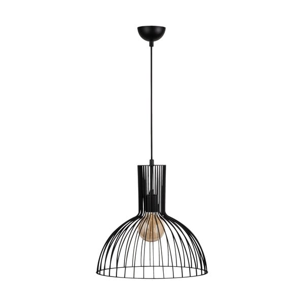 Lustră neagră cu abajur din metal ø 38 cm Fellini – Opviq lights-image-2