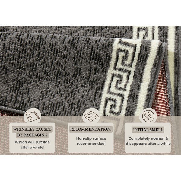 Covor Hanse Home Ornament, 80 x 450 cm, gri alb-image-4