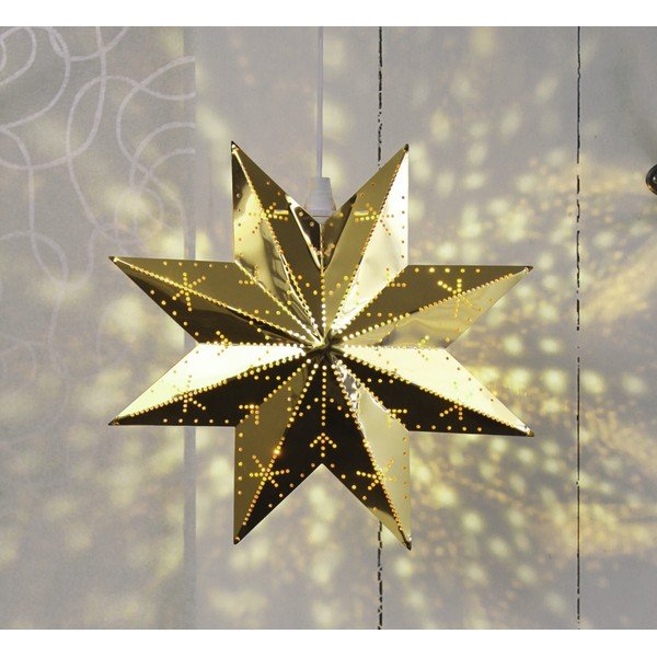 Decorațiune luminoasă de Crăciun de culoare aurie Classic - Star Trading-image-1