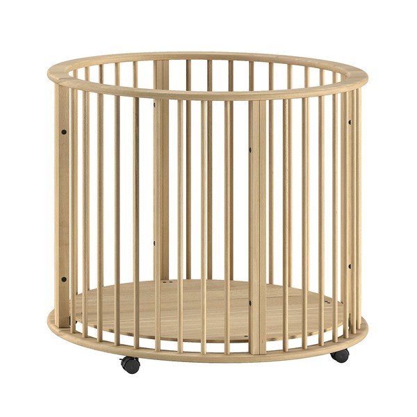 Țarc pentru copii în culoare naturală din lemn de fag 90x90 cm Dino – Vipack