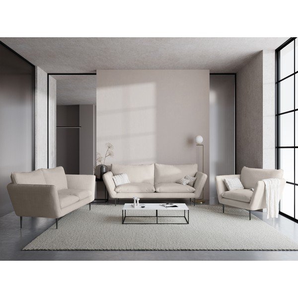 Canapea cu 2 locuri Mazzini Sofas Verveine, lungime 175 cm, bej-image-1