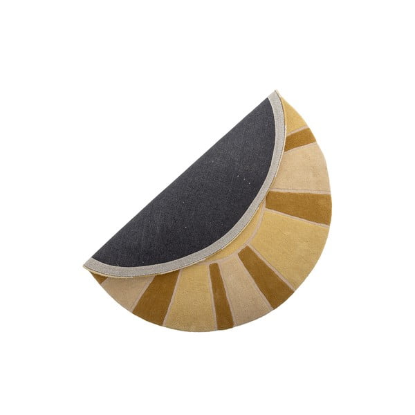 Covor pentru copii bej/chihlimbar din lână ø110 cm Sun – Bloomingville Mini-image-4