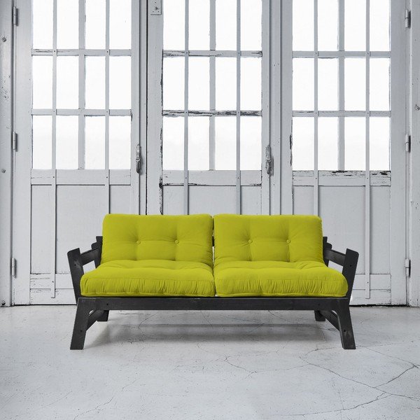 Canapea extensibilă Karup Step Black/Pistacio-image-1