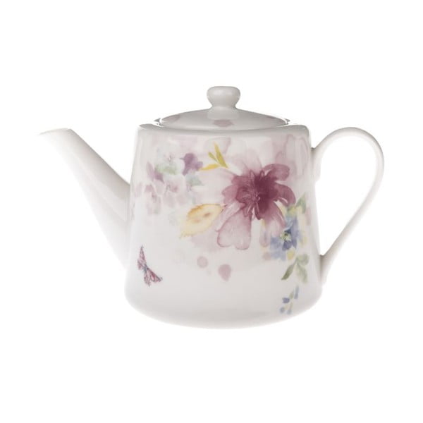 Ceainic alb din porțelan 900 ml – Dakls