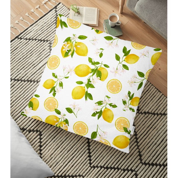 Față de pernă din amestec de bumbac Minimalist Cushion Covers Lemons, 70 x 70 cm