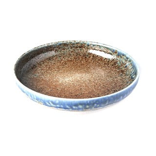 Farfurie din ceramică cu margine înaltă MIJ Earth & Sky, ø 22 cm, bej - albastru