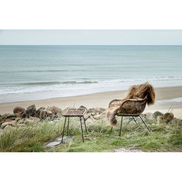 Scaun din ratan negru-natural Sokna – Villa Collection-image-3