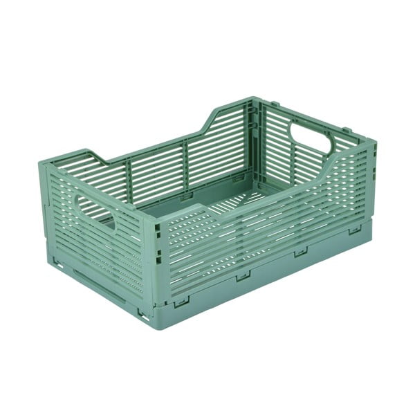 Cutie de depozitare verde-deschis din plastic 30x20x11.5 cm – Homéa