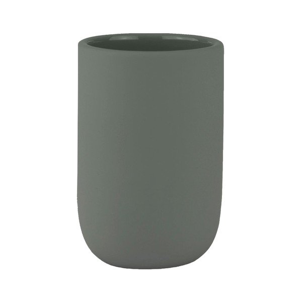 Suport pentru periuța de dinți verde din ceramică Lotus – Mette Ditmer Denmark