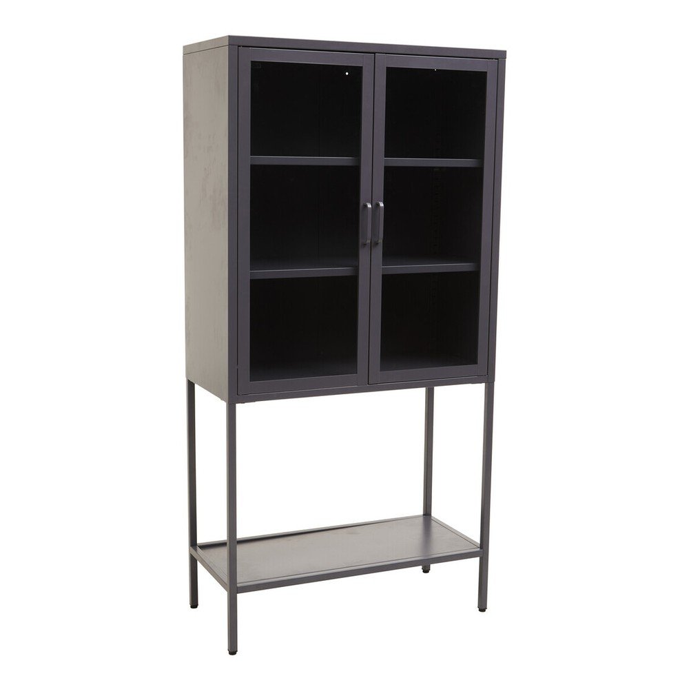 Vitrină gri din oțel 75x150x35 cm Acier – Premier Housewares