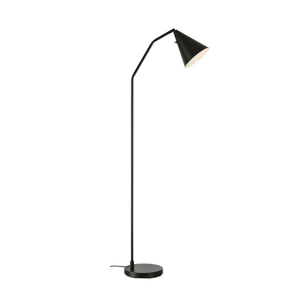 Lampadar negru LED cu intensitate reglabilă cu abajur din metal (înălțime 144 cm) Funil – Markslöjd