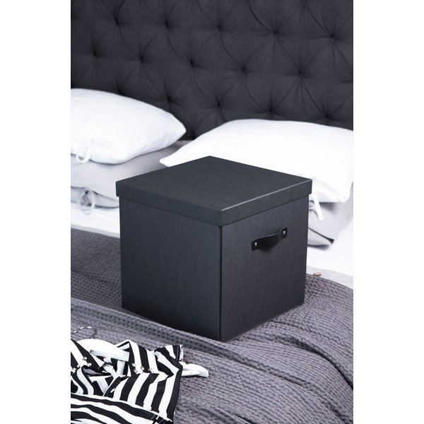 Cutie de depozitare Bigso Box of Sweden Logan, gri închis-image-1