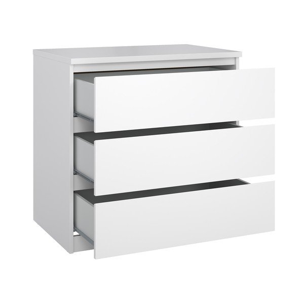 Comodă albă 77x76x50 cm Naia – Tvilum-image-3