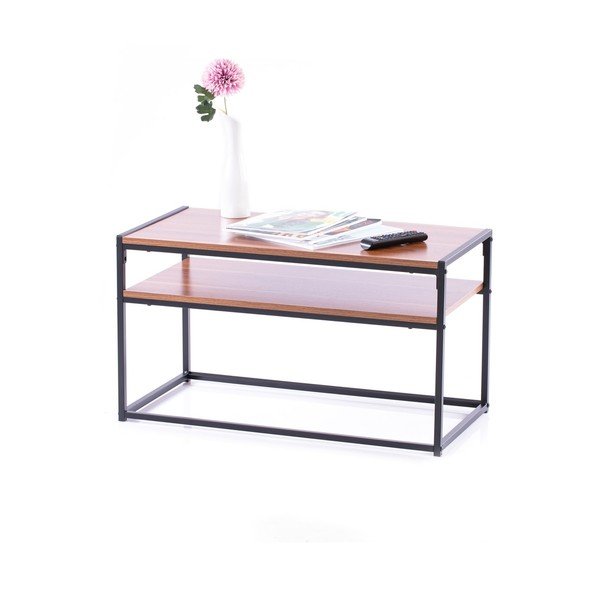 Măsuță de cafea cu aspect de lemn de nuc 40x80 cm Pjan – Homede-image-3
