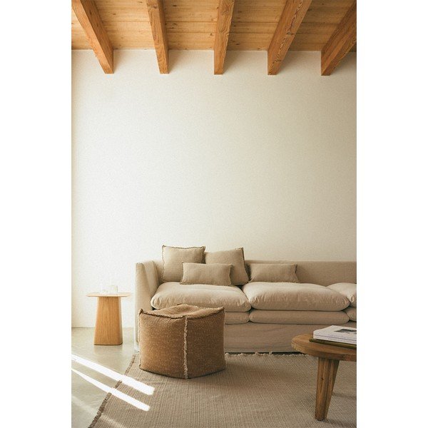 Fotoliu bean bag galben ocru Handloom – Lorena Canals-image-1