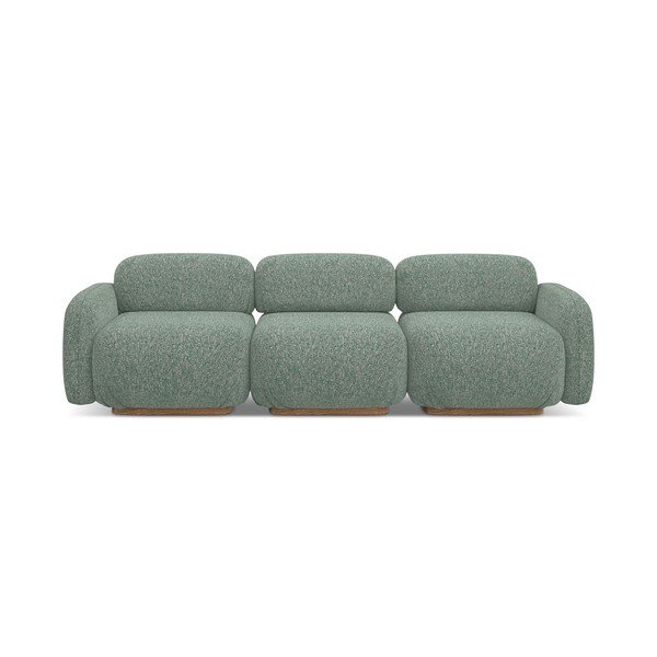 Canapea modulară verde-deschis 270 cm Ailani – Makamii