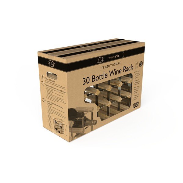 Raft pentru vin    din lemn   de stejar  pentru  30 sticle - RTA-image-3