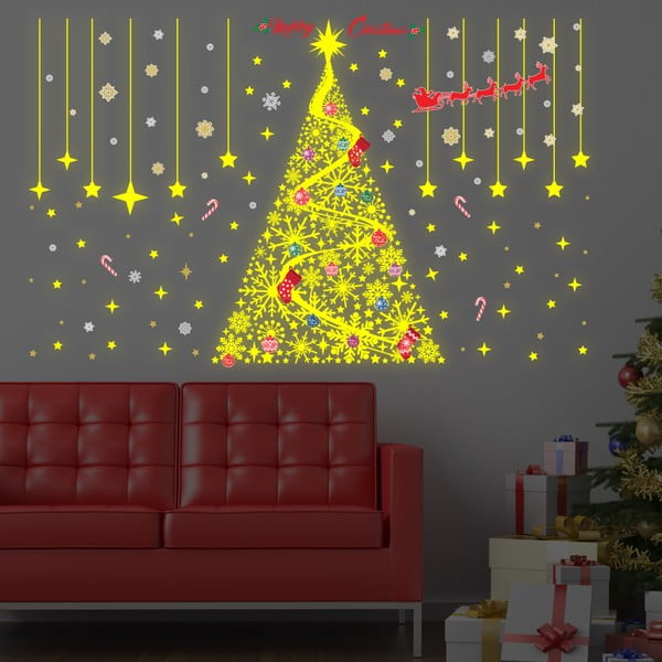 Autocolant fosforescent Walplus Glow In The Dark Magical Christmas